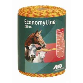   AKO Economyline villanypásztor vezeték - sárga/narancs, 250 m, 15  Ω/m, 60 kg