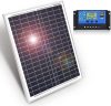 DokioSolar 20W-os Polikristályos napelem tábla + 20A töltésvezérlővel