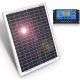 DokioSolar 20W-os Polikristályos napelem tábla + 20A töltésvezérlővel