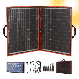   DokioSolar hordozható naperőmű monokristályos napelem tábla 110W univerzális használatra