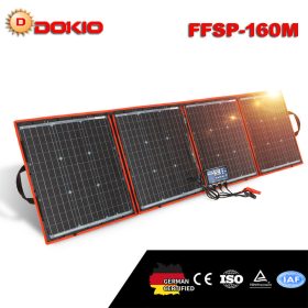   DokioSolar hordozható naperőmű monokristályos napelem tábla 160W univerzális használatra