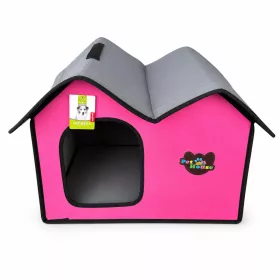   CozyHouse - Összecsukható kutyaház hordozótáskával - rózsaszín