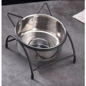 Fém kutyatál merevítővel-16 cm