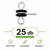 Kapuszigetelő, kosszarvú akasztóval, facsavaros 25 db