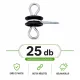 Kapuszigetelő, kosszarvú akasztóval, facsavaros 25 db