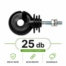 Gyűrűs szigetelő, facsavaros, 25 db