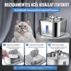 AquaFlow – Rozsdamentes Acél Automata Itatókút kutyáknak és macskáknak USB