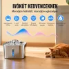AquaFlow – Rozsdamentes Acél Automata Itatókút kutyáknak és macskáknak USB
