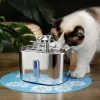 AquaFlow – Rozsdamentes Acél Automata Itatókút kutyáknak és macskáknak USB