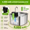 AquaFlow Pro – Rozsdamentes Acél Automata, szenzoros Itatókút kutyáknak és macskáknak beépített akkumulátorral