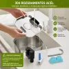 AquaFlow Pro – Rozsdamentes Acél Automata, szenzoros Itatókút kutyáknak és macskáknak beépített akkumulátorral