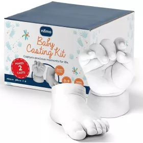   Niimo Baba kéz- és láblenyomat készítő szett – 3D emléköntő készlet - Babáknak, házikedvenceknek