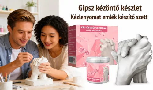 Páros Kézlenyomat Készítő Szett – 3D Gipszöntő készlet pároknak és családoknak