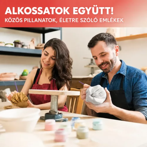 Páros Kézlenyomat Készítő Szett – 3D Gipszöntő készlet pároknak és családoknak