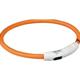 LED vágható világítós nyakörv Narancssárga 50cm